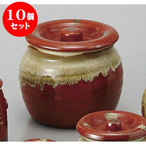 10個セット カメ 赤白流し4号カメ [12.3 x 11.3cm 720cc] | 人気 おすすめ 食器 洋食器 業務用 飲食店 カフェ うつわ 器 おしゃれ かわいい ギフト プレゼント 誕生日 贈答品 食器セット 食器セット