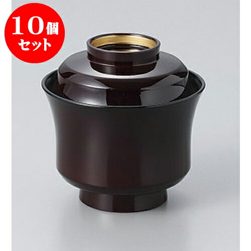 10個セット 汁椀 溜高台内金3寸天竜寺椀 [9 x 8.8cm] 塗 | 小吹椀 汁椀 お椀 煮物碗 吸物椀 スープ soupcup プレゼント ギフト 結婚祝い 引き出物 内祝い 開店祝い 退職祝い 贈答品 贈り物 人気 通販 おしゃれ かわいい 業務用 飲食店