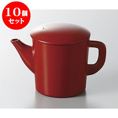 10個セット そば用品 丸ゆとう小　赤 [9 x 9.5cm] | 人気 おすすめ 食器 洋食器 業務用 飲食店 カフェ うつわ 器 おしゃれ かわいい ギフト プレゼント 誕生日 贈答品 食器セット 食器セット