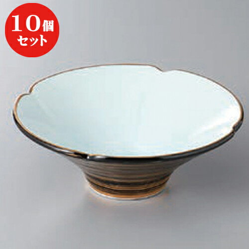 10個セット ☆ 小鉢 ☆黒巻き金渦朝顔小鉢 [ 12.5 x 4.6cm ] | 小鉢 小 小さい 鉢 ボウル 万能 人気 おすすめ 食器 業務用 飲食店 カフェ うつわ 器 おしゃれ かわいい ギフト プレゼント内祝い 結婚祝い 誕生日 贈り物 贈答品 食器セット