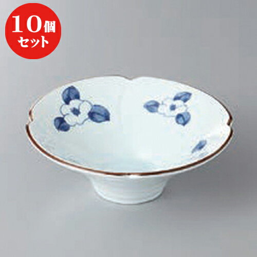 10個セット ☆ 小鉢 ☆椿絵朝顔小鉢 [ 12.5 x 4.5cm ] | 小鉢 小 小さい 鉢 ボウル 万能 人気 おすすめ 食器 業務用 飲食店 カフェ うつわ 器 おしゃれ かわいい ギフト プレゼント内祝い 結婚祝い 誕生日 贈り物 贈答品 食器セット