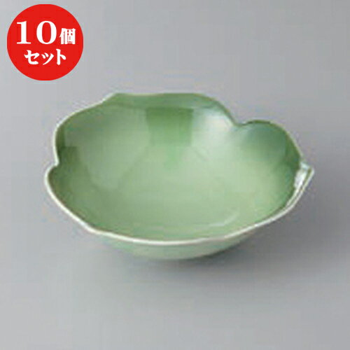 10個セット ☆ 小鉢 ☆緑彩三葉松花堂 [ 12.5 x 12.5 x 4cm ] | 小鉢 小 小さい 鉢 ボウル 万能 人気 おすすめ 食器 業務用 飲食店 カフェ うつわ 器 おしゃれ かわいい ギフト プレゼント内祝い 結婚祝い 誕生日 贈り物 贈答品 食器セット