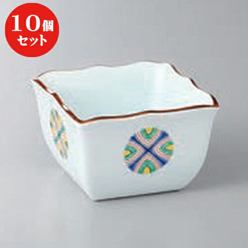 10個セット ☆ 小鉢 ☆錦丸紋角小鉢 [ 7.8 x 7.8 x 5.1cm ] | 小鉢 小 小さい 鉢 ボウル 万能 人気 おすすめ 食器 業務用 飲食店 カフェ うつわ 器 おしゃれ かわいい ギフト プレゼント内祝い 結婚祝い 誕生日 贈り物 贈答品 食器セット