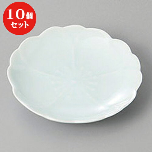 10個セット ☆ 小皿 ☆有田焼さくら小皿(青磁) [ 9 x 1.5cm ] | 小皿 取り皿 人気 おすすめ 食器 業務用 飲食店 小さいお皿 カフェ うつわ 器 おしゃれ かわいい ギフト プレゼント 引き出物 誕生日 贈り物 贈答品 SNS 便利 内祝い 開店祝 普段使い 引っ越し祝い 食器セット