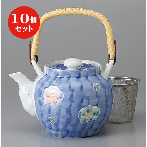 10個セット 有田土瓶 /一珍色梅8号土瓶(Uアミ) [ 1390cc ] | ポット 急須 土瓶 お茶 大きい 一服 まったり 人気 おすすめ 食器 業務用 飲食店 カフェ うつわ 器 おしゃれ かわいい ギフト プレゼント 引き出物 誕生日 贈り物 贈答品 食器セット