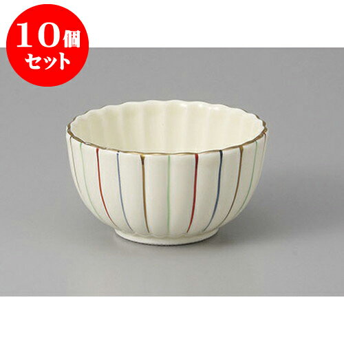 10個セット小付 赤絵十草菊型2.8小付 [8 x 4.3cm] 強化 | 和食器 鉢 小鉢 ボウル 料亭 ホテル 食器 業務用 飲食店 カフェ うつわ 器 おしゃれ かわいい ギフト プレゼント 内祝い 誕生日 贈り物 贈答品 おすすめ 食器セット