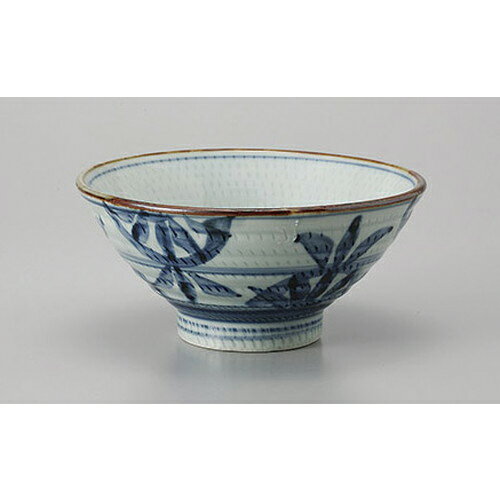 飯丼 古染花紋4.8丼 [14.8 x 7cm] | 丼ぶり カフェ丼 鉢 ラーメン そば うどん ボウル 食器 業務用 飲食店 カフェ うつわ 器 おしゃれ かわいい ギフト プレゼント 誕生日 贈り物 贈答品