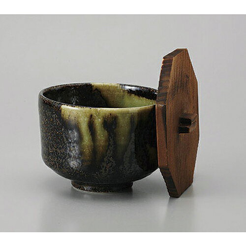 飯器 黒唐津オリベ流筒型飯器蓋付 [11.5 x 9.8cm] | ちゃわん お茶碗 飯碗 ご飯茶碗 白米 人気 おすすめ 食器 業務用 飲食店 カフェ うつわ 器 おしゃれ かわいい ギフト プレゼント 引き出物 誕生日 贈り物 贈答品