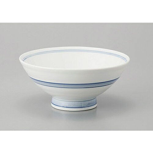 毛料 ブルーライン毛料 [13.6 x 6.2cm] 強化 | ちゃわん お茶碗 飯碗 ご飯茶碗 白米 人気 おすすめ 食器 業務用 飲食店 カフェ うつわ 器 おしゃれ かわいい ギフト プレゼント 引き出物 誕生日 贈り物 贈答品