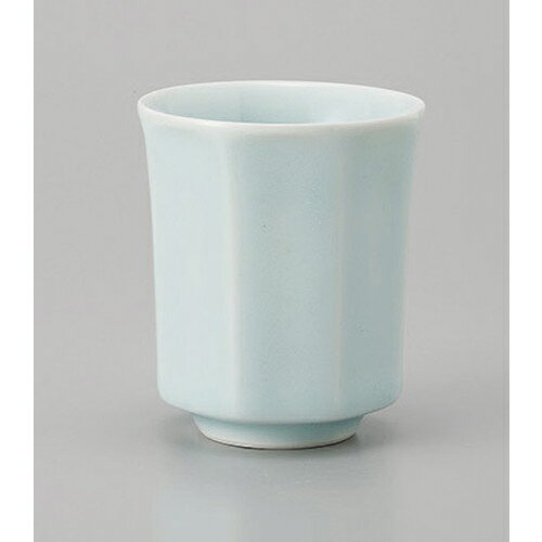 長湯呑 青白磁八角湯呑 [7 x 8cm 170cc] | ゆのみ 湯呑 湯飲み 一服 お茶 人気 おすすめ 食器 業務用 ..