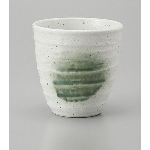 長湯呑 白梨地吹Kカップ(小) [7.8 x 8cm 210cc] | ゆのみ 湯呑 湯飲み 一服 お茶 人気 おすすめ 食器 業務用 飲食店 カフェ うつわ 器 おしゃれ かわいい ギフト プレゼント 引き出物 誕生日 贈り物 贈答品