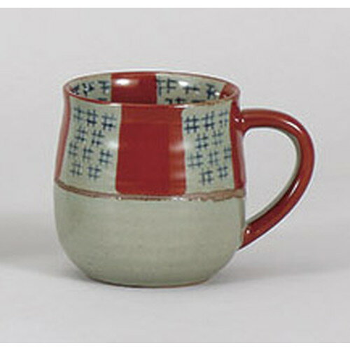 Mug Cup - マグカップ 市松マグ(赤) [10.6 x 7.2 x 8cm 220cc]