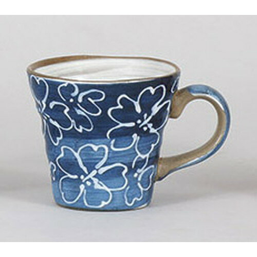 マグカップ マット青桜マグ [12 x 9 x 8cm 350cc] 土物