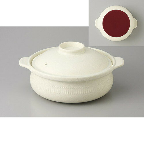 IH土鍋 電磁調理鍋白大直火 [26cm 3000cc] 土物 直火 ※IH対応土鍋 200VもOK | 土鍋 IH IH対応 鍋パ インスタ あったかい ほかほか 人気 おすすめ 食器 業務用 飲食店 カフェ うつわ 器 おしゃれ かわいい ギフト プレゼント 引き出物 誕生日 贈り物 贈答品