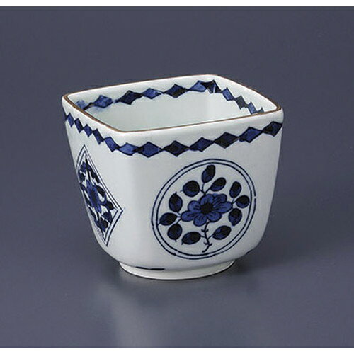 小鉢 古染亀甲角小付 [7.8 x 7.8 x 7cm] | 和食器 鉢 小鉢 ボウル 料亭 ホテル 食器 業務用 飲食店 カフェ うつわ 器 おしゃれ かわいい ギフト プレゼント 内祝い 誕生日 贈り物 贈答品 おすすめ