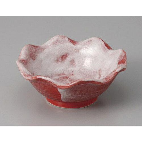 小鉢 赤彩花花形3.6鉢 [11.2 x 4.5cm] | 小鉢 小 小さい 鉢 ボウル 万能 人気 おすすめ 食器 業務用 飲食店 カフェ うつわ 器 おしゃれ かわいい ギフト プレゼント内祝い 結婚祝い 誕生日 贈り物 贈答品