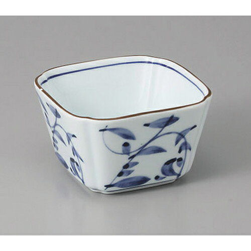 角小鉢 唐草入角小鉢 [9.3 x 9.3 x 5.5cm] 強化 イングレ | 角鉢 ボウル ボール 鉢 スクエア 食器 業務..