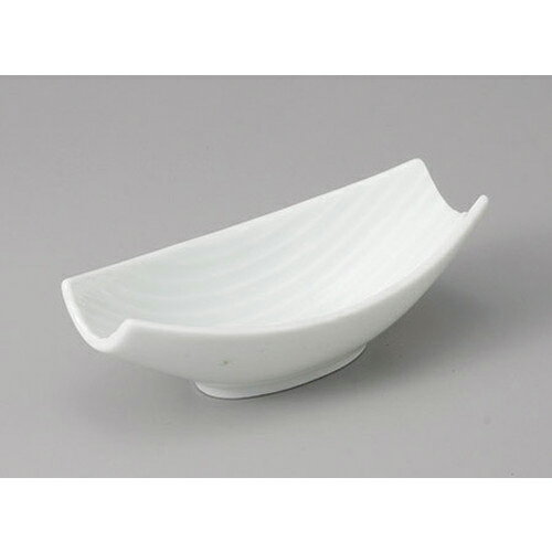 Small Bowls - 小付 白笹型小付 [13.7 x 6.6 x 4.2cm] 強化 | 和食器 鉢 小鉢 ボウル 料亭 ホテル 食器 業務用 飲食店 カフェ うつわ 器 おしゃれ かわいい ギフト プレゼント 内祝い 誕生日 贈り物 贈答品 おすすめ