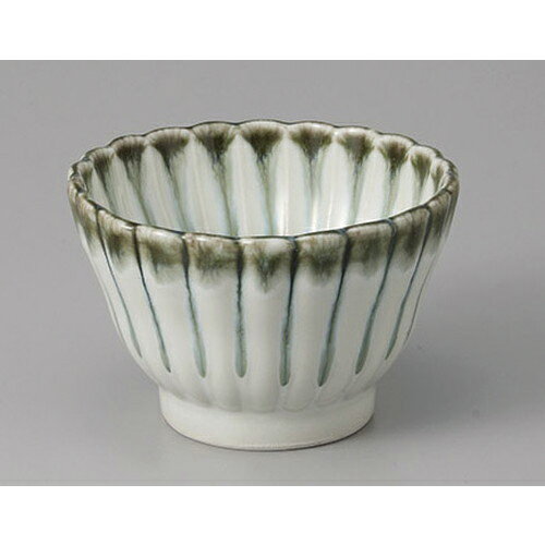 小付 うのふ流し菊型深小鉢 [9.5 x 6cm] | 和食器 鉢 小鉢 ボウル 料亭 ホテル 食器 業務用 飲食店 カフェ うつわ 器 おしゃれ かわいい ギフト プレゼント 内祝い 誕生日 贈り物 贈答品 おすすめ