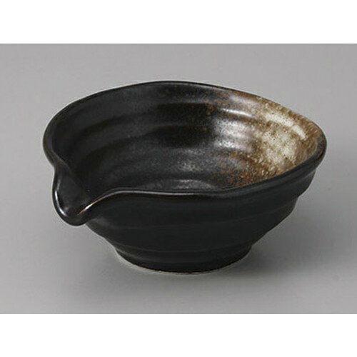 小付 SKT黒六兵衛片口小鉢 [10.5 x 9.3 x 4cm] | 和食器 鉢 小鉢 ボウル 料亭 ホテル 食器 業務用 飲食店 カフェ うつわ 器 おしゃれ かわいい ギフト プレゼント 内祝い 誕生日 贈り物 贈答品 おすすめ