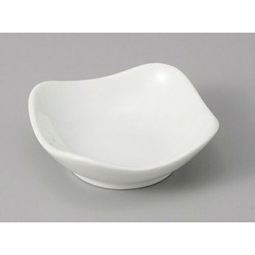 小付 スクエアー波小皿(小)白 [7.8 x 7.8 x 2.6cm] | 和食器 鉢 小鉢 ボウル 料亭 ホテル 食器 業務用 飲食店 カフェ うつわ 器 おしゃれ かわいい ギフト プレゼント 内祝い 誕生日 贈り物 贈答品 おすすめ