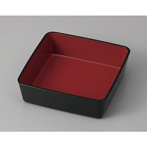 松花堂 黒内朱角鉢 [11.4 x 11.4 x 3.9cm] 塗 | 小鉢 小 小さい 鉢 ボウル 万能 人気 おすすめ 食器 業務用 飲食店 カフェ う...