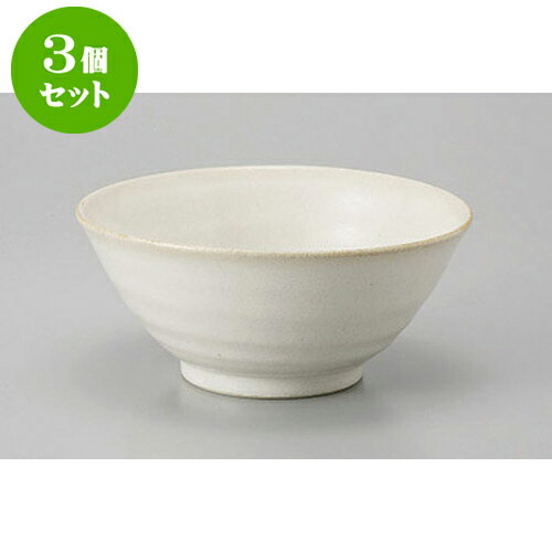 3個セット 飯丼 粉引手引4.8反和丼 [14.8 x 6.5cm] | ライス丼 小鉢 お茶碗 ご飯 お好み丼 おすすめ 食..