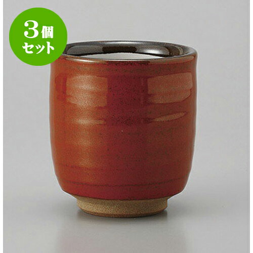 3個セット 寿司湯呑 赤鉄砂寿司 [8.5 x 9cm] | 湯呑 湯のみ すし 寿司屋 ゆのみ 人気 おすすめ 食器 業務用 飲食店 カフェ うつわ 器 おしゃれ かわいい ギフト プレゼント 引き出物 誕生日 贈り物 食器セット