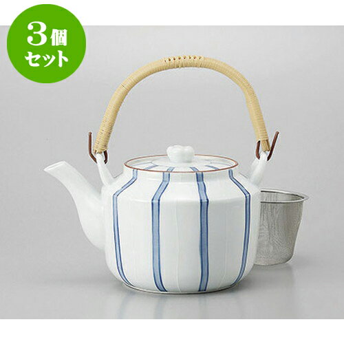 3個セット 土瓶 ダミ十草(万能茶こし付)10号土瓶 [16.5 x 14.5cm 1900cc] | ポット 急須 土瓶 お茶 大きい 一服 まったり 人気 おすすめ 食器 業務用 飲食店 カフェ うつわ 器 おしゃれ かわいい ギフト プレゼント 引き出物 誕生日 贈り物 贈答品 食器セット