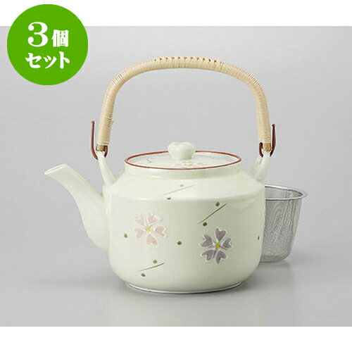 3個セット 土瓶 しだれ梅(万能茶こし付)6号土瓶 [13.7 x 12.8cm 1080cc] | ポット 急須 土瓶 お茶 大きい 一服 まったり 人気 おすすめ 食器 業務用 飲食店 カフェ うつわ 器 おしゃれ かわいい ギフト プレゼント 引き出物 誕生日 贈り物 贈答品 食器セット