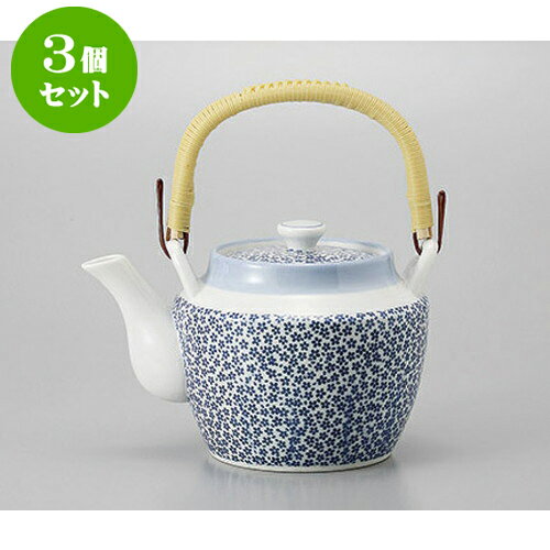 3個セット 土瓶 桜づくし10号土瓶 [17.5 x 15.7cm 2050cc] | ポット 急須 土瓶 お茶 大きい 一服 まっ..