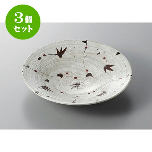 3個セット パスタ皿 刷毛目唐草パスタ鉢 [22.1 x 4.5cm] | パスタ カレー メイン 皿 麺皿 スパゲティ 人気 おすすめ 食器 洋食器 業務用 飲食店 カフェ うつわ 器 おしゃれ かわいい ギフト プレゼント 引き出物 誕生日 贈答品 カフェ 自宅 レストラン イベント 食器セット
