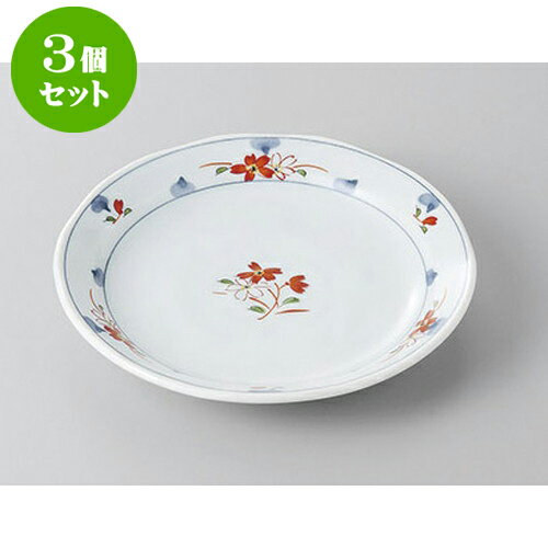 3個セット 組皿 赤絵野々花3.5皿 [12.4 x 2cm] | 組皿 和皿 取り皿 取り皿 おすすめ 万能 食器 業務用 飲食店 カフェ うつわ 器 おしゃれ かわいい お洒落 可愛い ギフト プレゼント 引き出物 内祝い 結婚祝い 誕生日 贈り物 贈答品 食器セット