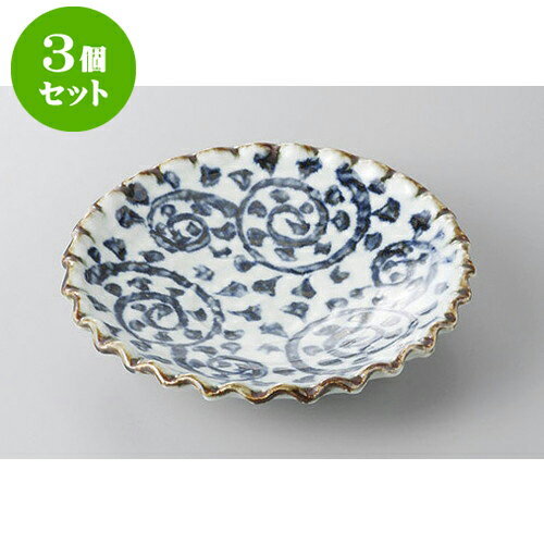 3個セット 組皿 たこ唐草波型6.5皿 [20 x 4cm] | 組皿 和皿 取り皿 取り皿 おすすめ 万能 食器 業務用 飲食店 カフェ うつわ 器 おしゃれ かわいい お洒落 可愛い ギフト プレゼント 引き出物 内祝い 結婚祝い 誕生日 贈り物 贈答品 食器セット