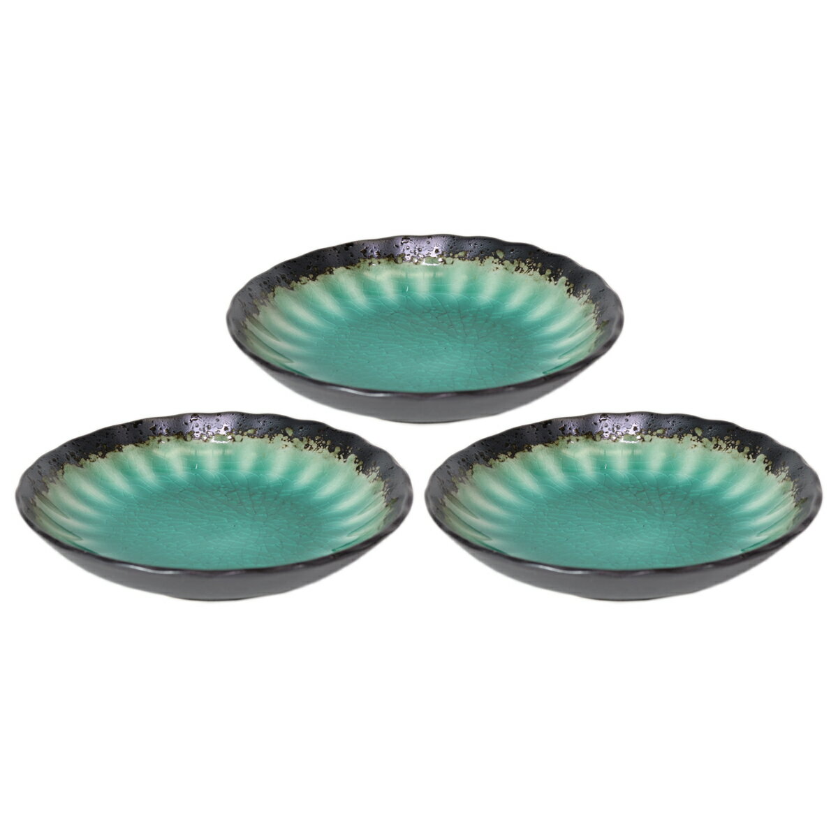 3個セット 組皿 深海グリン3.5皿 [12.4 x 2.3cm] | 組皿 和皿 取り皿 取り皿 おすすめ 万能 食器 業務用 飲食店 カフェ うつわ 器 おしゃれ かわいい お洒落 可愛い ギフト プレゼント 引き出物 内祝い 結婚祝い 誕生日 贈り物 贈答品 食器セット