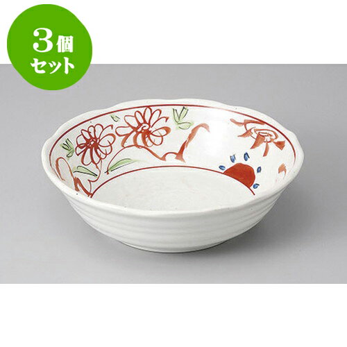 3個セット 変形盛鉢 粉引手描万暦楕円7.0鉢 [21.5 x 6.5cm] | 盛り鉢 盛鉢 万能 取り鉢 おすすめ 食器 ..