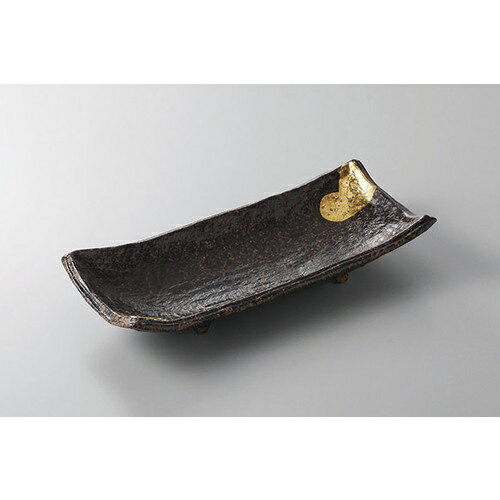 焼物皿 南蛮金彩焼物皿 [23.5 x 11 x 4.5cm] | 焼き物皿 ステーキ皿 サンマ 焼き魚 食器 業務用 飲食店 カフェ うつわ 器 おしゃれ かわいい お洒落 ギフト プレゼント 引き出物 内祝い 結婚祝い 誕生日 贈り物 贈答品 おすすめ 人気(3.0)