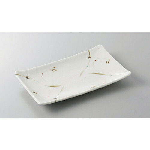 焼物皿 錆唐草7.0長角皿 [20.5 x 13 x 2.6cm] | 焼き物皿 ステーキ皿 サンマ 焼き魚 食器 業務用 飲食店 カフェ うつわ 器 おしゃれ かわいい お洒落 ギフト プレゼント 引き出物 内祝い 結婚祝い 誕生日 贈り物 贈答品 おすすめ 人気