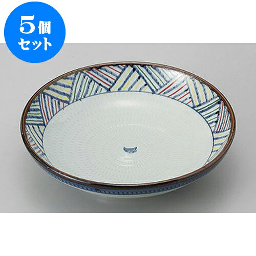 5個セット めん皿・めん鉢 赤絵アジロ7.0パスタ皿 [21.5 x 5.8cm] | そば 蕎麦 めん 麺おすすめ 人気 食器 業務用 飲食店 カフェ うつわ 器 おしゃれ かわいい お洒落 可愛い ギフト プレゼント 引き出物 内祝い 結婚祝い 誕生日 贈り物 贈答品 食器セット(3)
