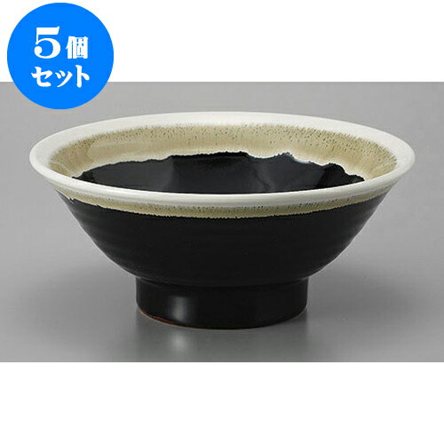 5個セット 丼 萩天目6.5丼 [20 x 8.7cm] | お好み丼 丼ぶり カフェ丼 鉢 ラーメン そば うどん ボウル 食器 業務用 飲食店 カフェ うつわ 器 おしゃれ かわいい ギフト プレゼント 誕生日 贈り物 贈答品 食器セット