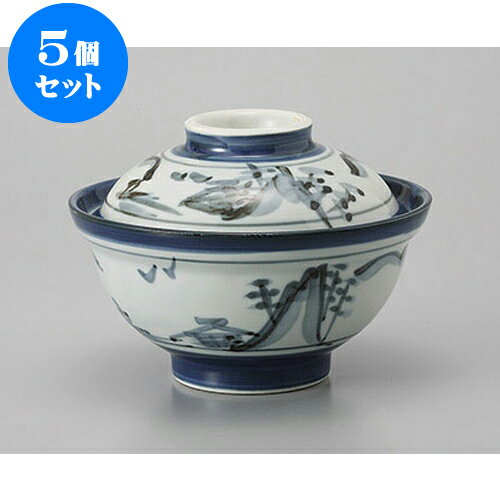 5個セット 蓋付大茶 外山水蓋丼 [15.5 x 11cm] | 丼ぶり 丼 どんぶり 食器 業務用 飲食店 カフェ うつわ 器 おしゃれ かわいい お洒落 可愛い ギフト プレゼント 引き出物 内祝い 結婚祝い 誕生日 贈り物 贈答品 おすすめ 人気 食器セット