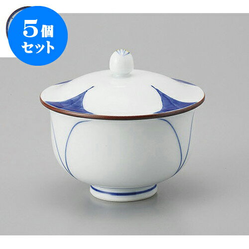 5個セット 有田焼八重花蓋付汲出 [8.2 x 8.5cm] | 湯呑 湯のみ せん茶 千茶 一服 人気 おすすめ 食器 業務用 飲食店 カフェ うつわ 器 おしゃれ かわいい ギフト プレゼント 引き出物 誕生日 贈り物 贈答品 食器セット