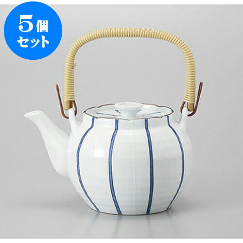 5個セット 有田焼土瓶 有田焼一珍十草8号土瓶 [1300cc] | ポット 急須 土瓶 お茶 大きい 一服 まったり 人気 おすすめ 食器 業務用 飲食店 カフェ うつわ 器 おしゃれ かわいい ギフト プレゼント 引き出物 誕生日 贈り物 贈答品 食器セット