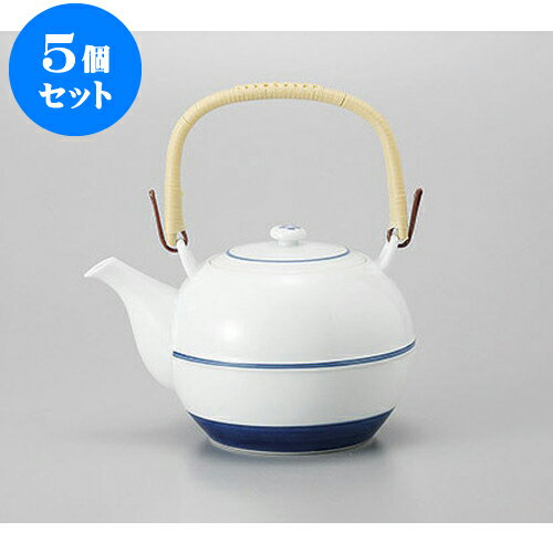 5個セット 有田焼土瓶 有田焼夢路10号土瓶 [1800cc] | ポット 急須 土瓶 お茶 大きい 一服 まったり 人気 おすすめ 食器 業務用 飲食店 カフェ うつわ 器 おしゃれ かわいい ギフト プレゼント 引き出物 誕生日 贈り物 贈答品 食器セット