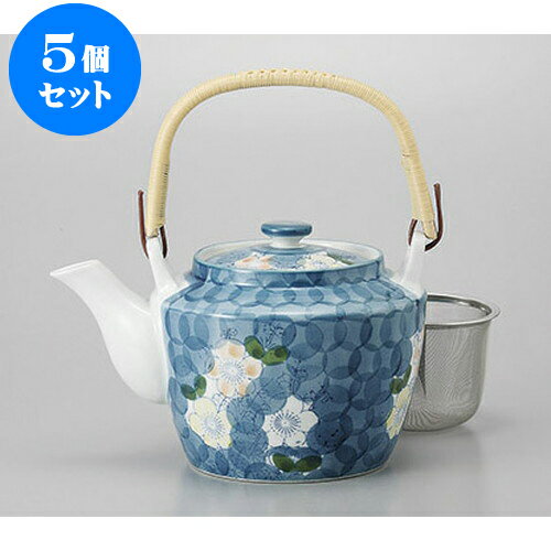 5個セット 土瓶 有田焼枝梅U付6号土瓶 [1000cc] | ポット 急須 土瓶 お茶 大きい 一服 まったり 人気 おすすめ 食器 業務用 飲食店 カフェ うつわ 器 おしゃれ かわいい ギフト プレゼント 引き出物 誕生日 贈り物 贈答品 食器セット