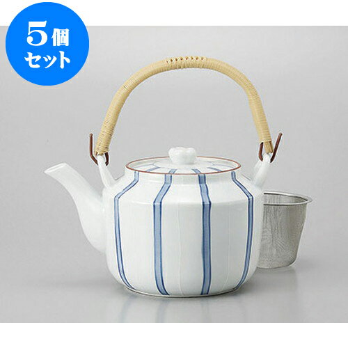 5個セット 土瓶 ダミ十草(万能茶こし付)6号土瓶 [13.7 x 12.8cm 1080cc] | ポット 急須 土瓶 お茶 大きい 一服 まったり 人気 おすすめ 食器 業務用 飲食店 カフェ うつわ 器 おしゃれ かわいい ギフト プレゼント 引き出物 誕生日 贈り物 贈答品 食器セット