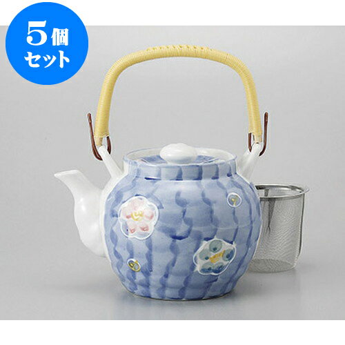 5個セット 土瓶 一珍色梅6号土瓶(Uアミ) [1000cc] | ポット 急須 土瓶 お茶 大きい 一服 まったり 人気 おすすめ 食器 業務用 飲食店 カフェ うつわ 器 おしゃれ かわいい ギフト プレゼント 引き出物 誕生日 贈り物 贈答品 食器セット