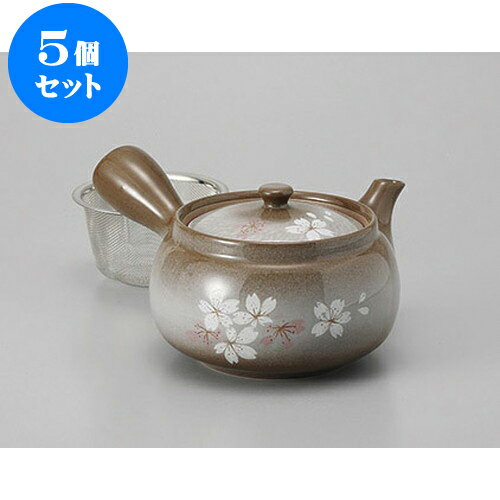 5個セット 急須 平安桜急須(アミ付)急須(アミ付) [360cc] | ポット 急須 きゅうす 土瓶 お茶 一服 まったり 人気 おすすめ 食器 業務用 飲食店 カフェ うつわ 器 おしゃれ かわいい ギフト プレゼント 引き出物 誕生日 贈り物 贈答品 食器セット