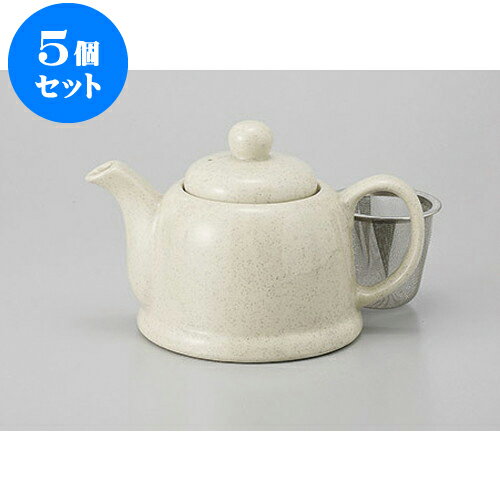5個セット ポット 梨地ケトルポット(茶こし付) [12 x 18 x 12 x 11.5cm 550cc] | ポット 急須 土瓶 紅茶 コーヒー まったり 人気 おすすめ 食器 業務用 飲食店 カフェ うつわ 器 おしゃれ かわいい ギフト プレゼント 引き出物 誕生日 贈り物 贈答品 食器セット