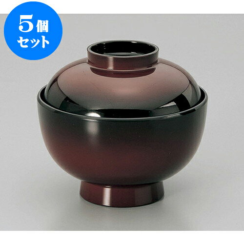 5個セット 汁椀 朱ぼかし3.7寸仙才椀 [11 x 10cm] 塗 | 小吹椀 汁椀 お椀 煮物碗 吸物椀 スープ soupcup プレゼント ギフト 結婚祝い 引き出物 内祝い 開店祝い 退職祝い 贈答品 贈り物 人気 通販 おしゃれ かわいい 業務用 飲食店